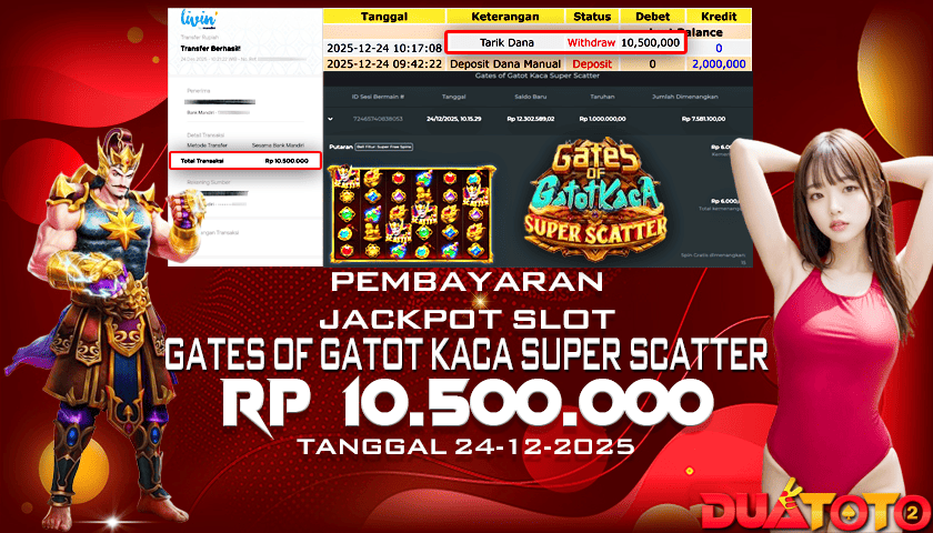 BUKTI PEMBAYARAN JACKPOT SLOT GATES OF GATOT KACA BLACK SCATTER 24-12-2025