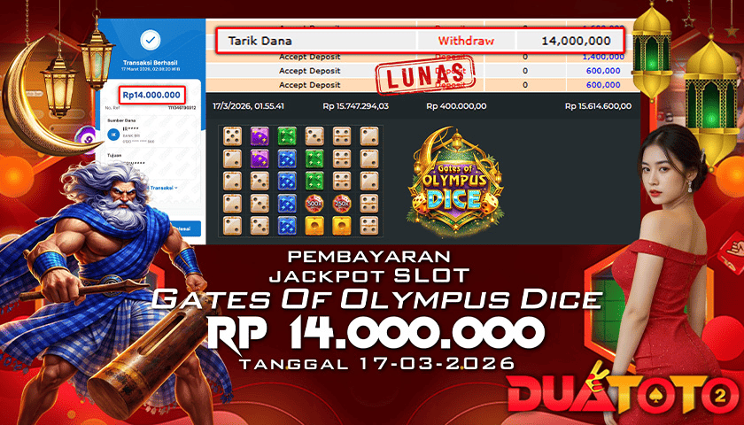 BUKTI PEMBAYARAN JACKPOT SLOT GATES OF OLYMPUS SICE 17-03-2026