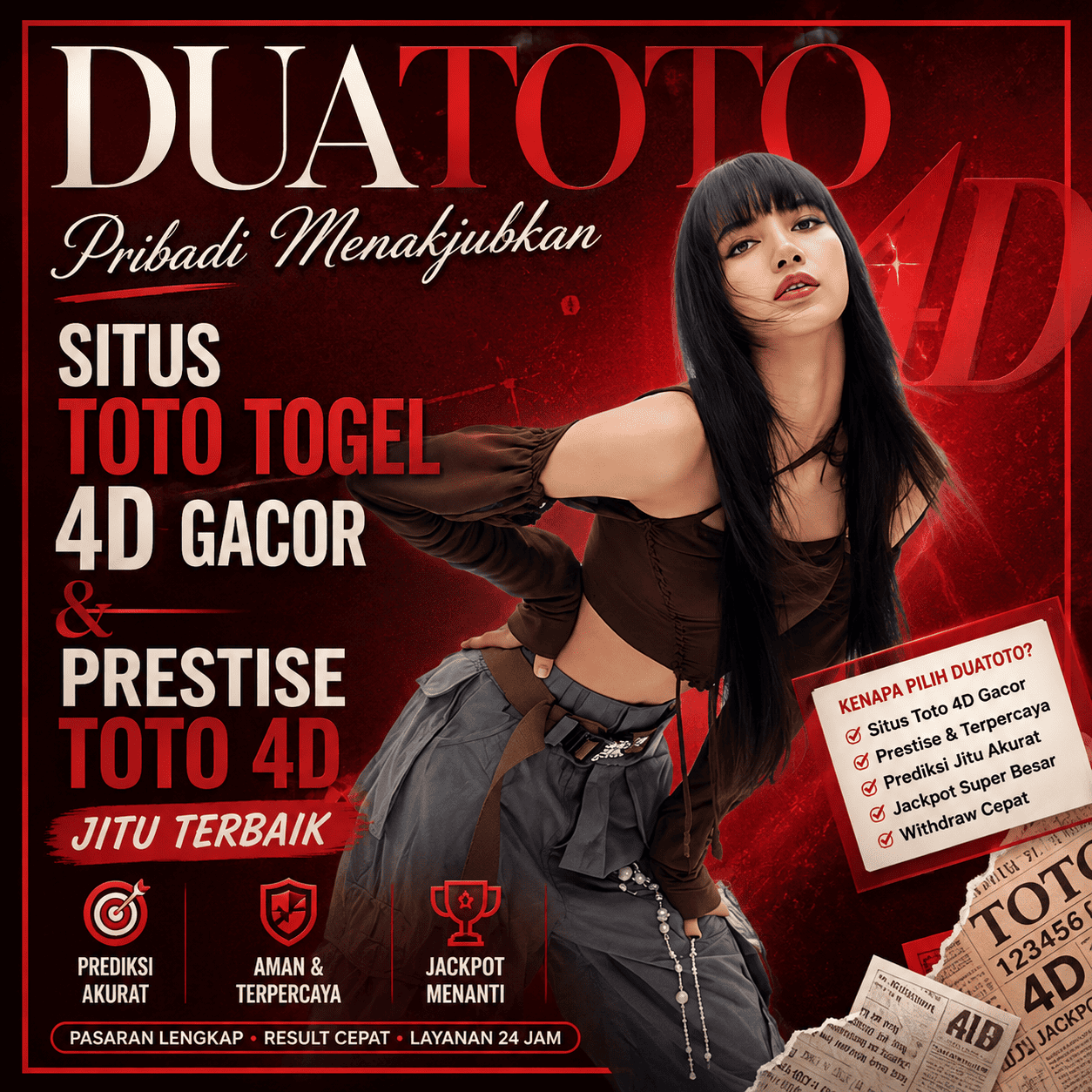 DUATOTO Pribadi Menakjubkan Situs Toto Togel 4D Gacor & Prestise Toto 4D Jitu Terbaik